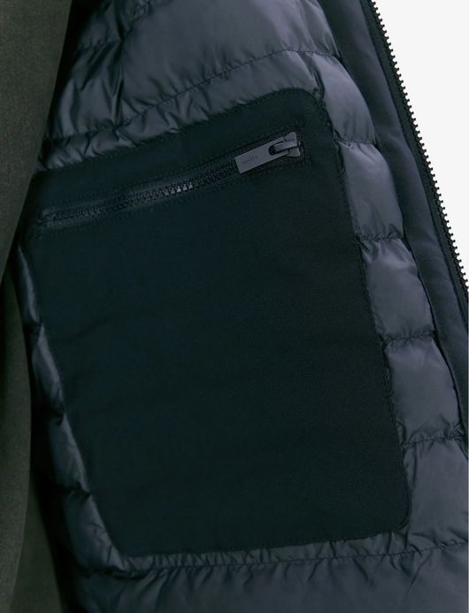 Elvine winterjas donkerblauw Hjalmar effen rits + knoop normale fit