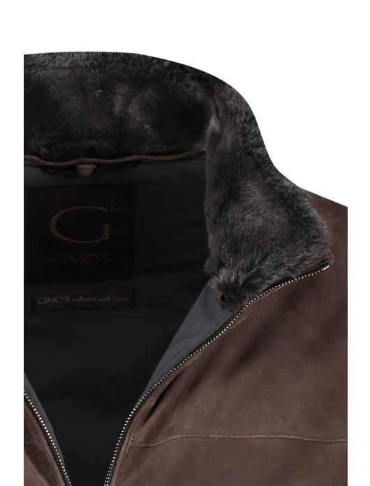Gimo's bomberjack bruin leer