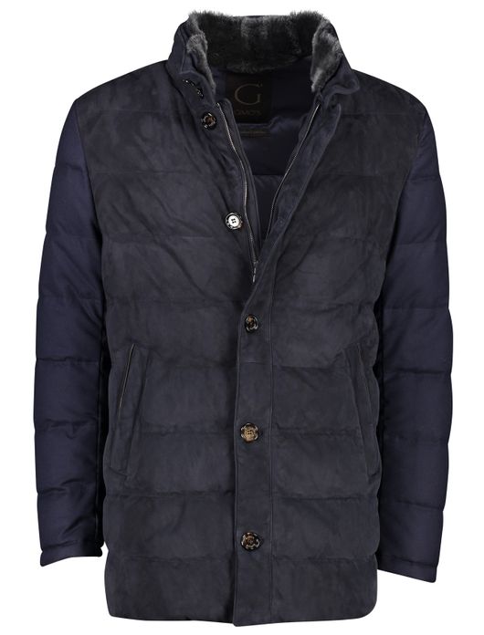 Gimo's jas blauw afneembare kraag