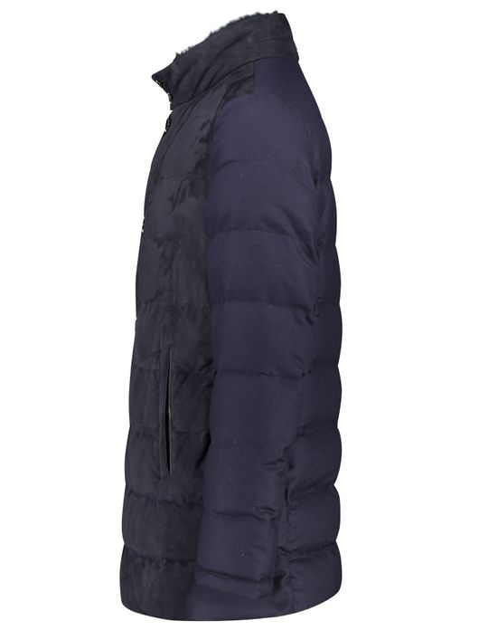 Gimo's jas blauw afneembare kraag