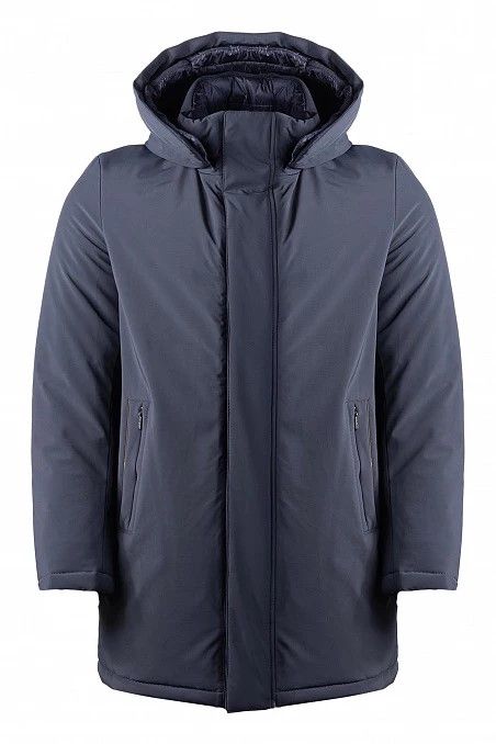 Gimo's winterjas donkerblauw borstzakken