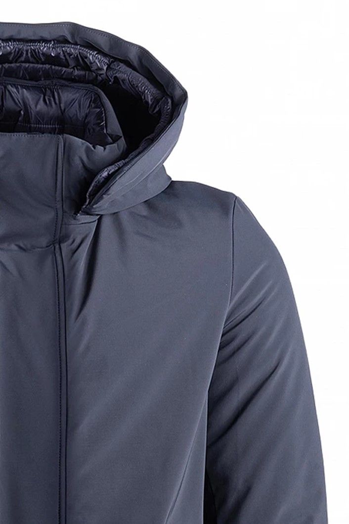 Gimo's winterjas donkerblauw borstzakken