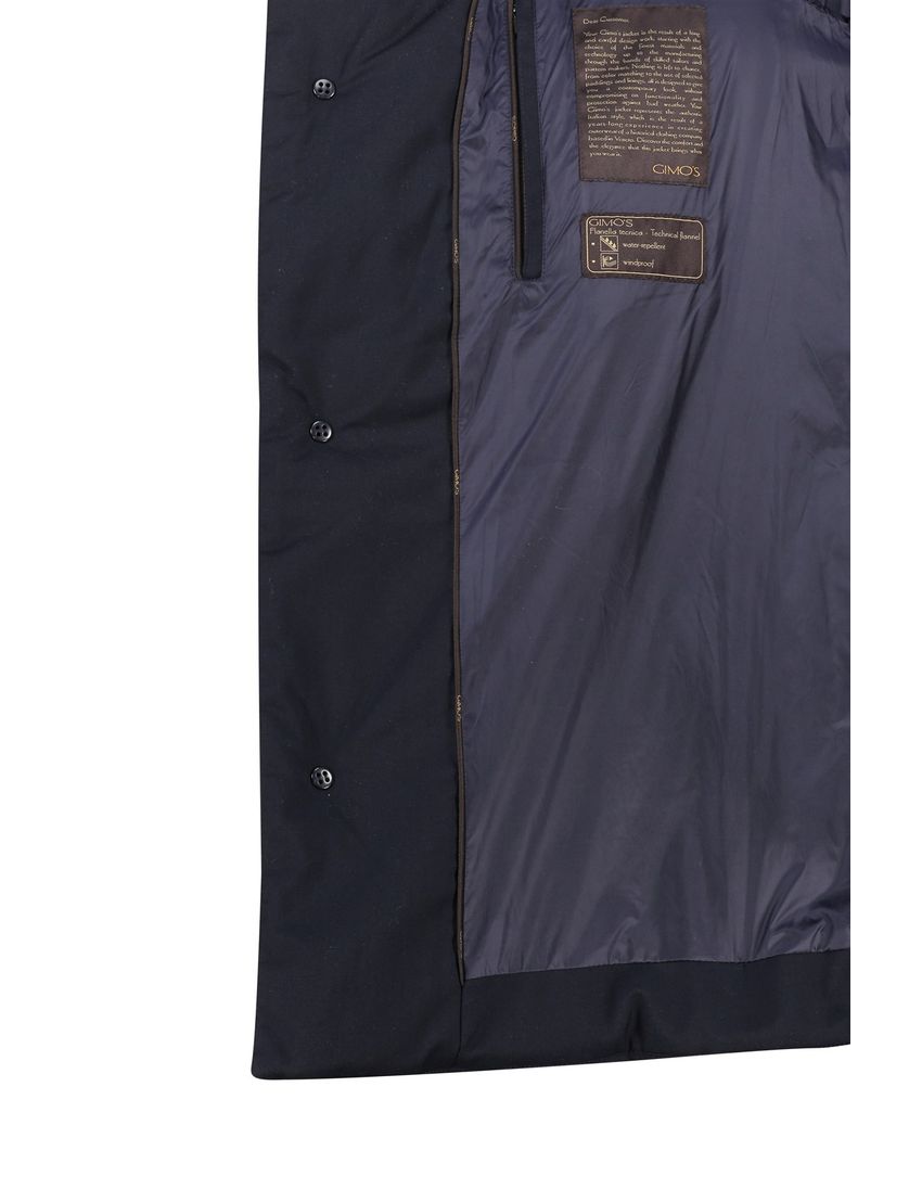 Gimo's normale fit winterjas donkerblauw
