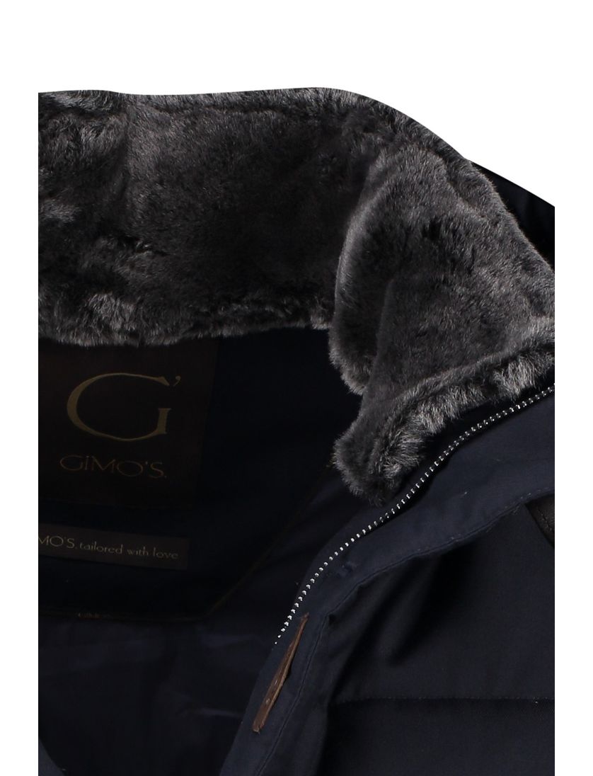 Gimo's normale fit winterjas donkerblauw