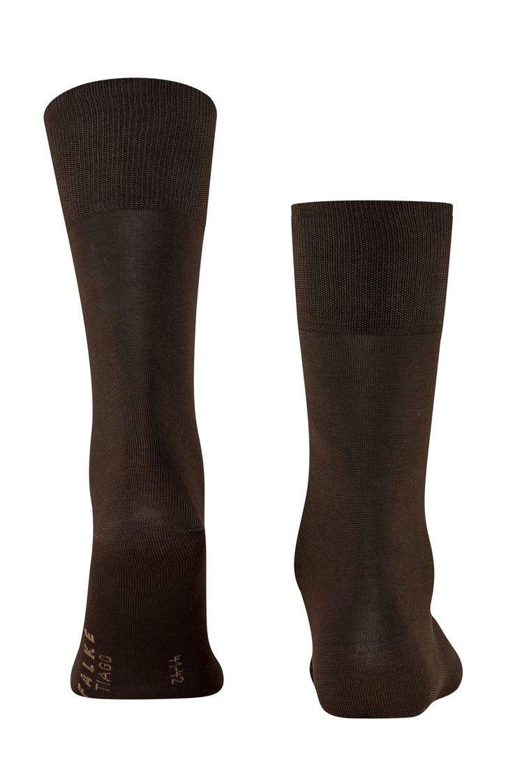 Falke sokken Tiago donkerbruin effen