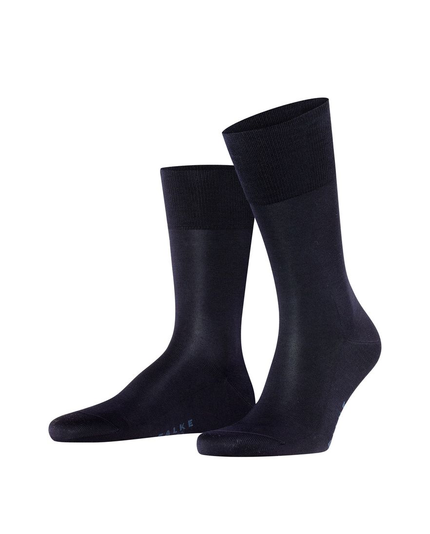 Falke sokken Tiago donkerblauw effen