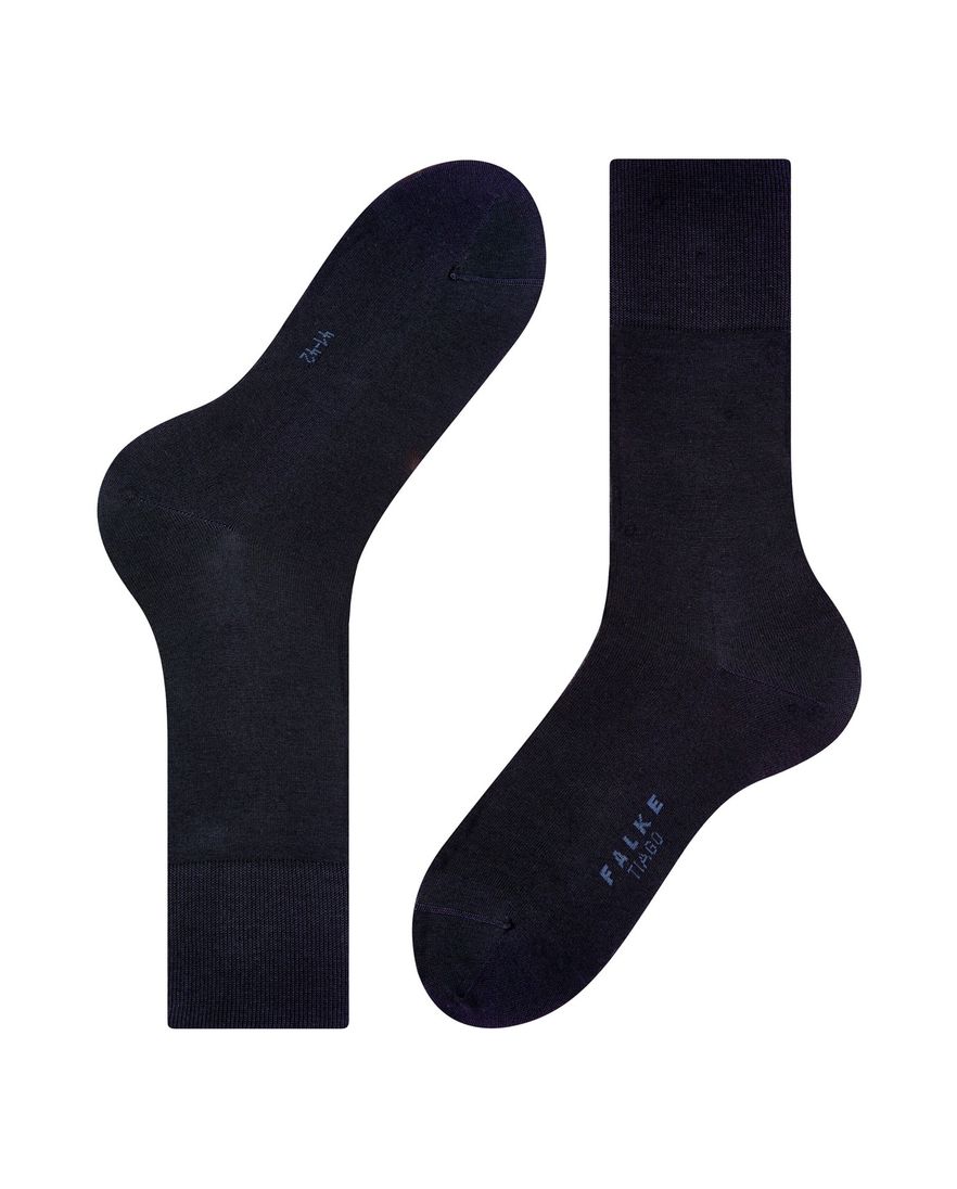 Falke sokken Tiago donkerblauw effen