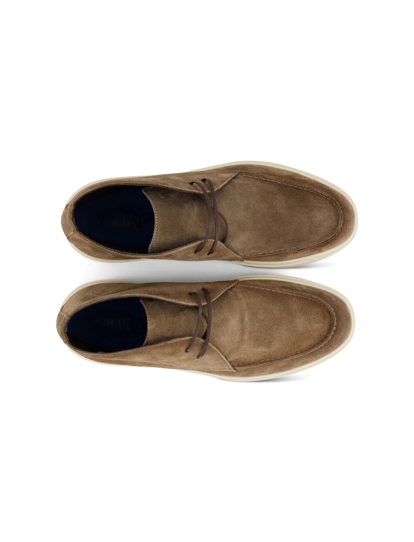 Giorgio veterschoenen lichtbruin effen