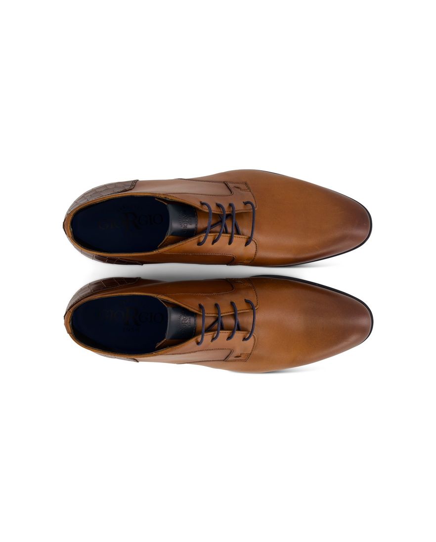 Lederen nette veterschoenen Giorgio bruin