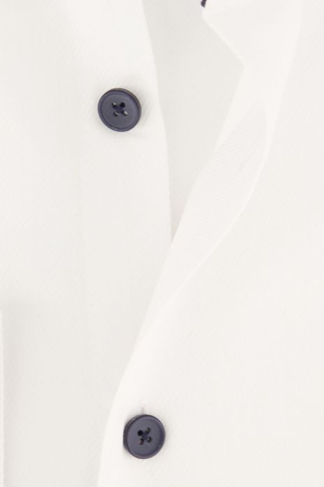 Ledub overhemd Slim Fit wit effen katoen