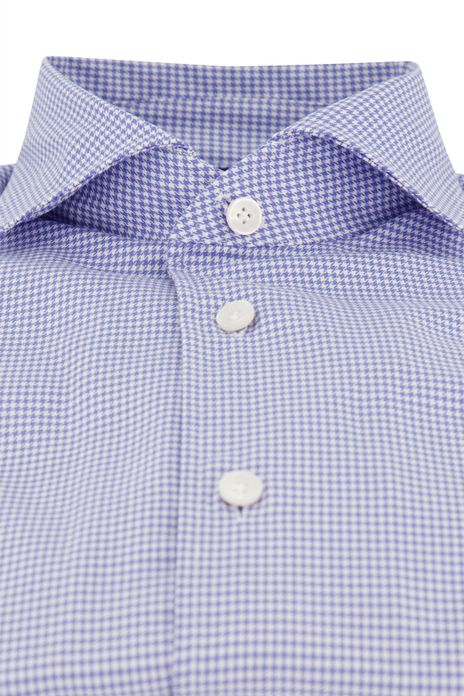 John Miller overhemd blauw geruit