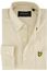 Lyle & Scott overhemd normale fit beige effen katoen