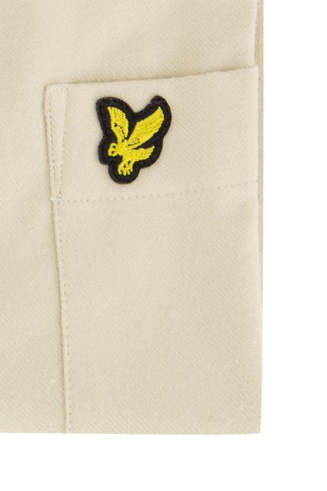 Lyle & Scott overhemd normale fit beige effen katoen