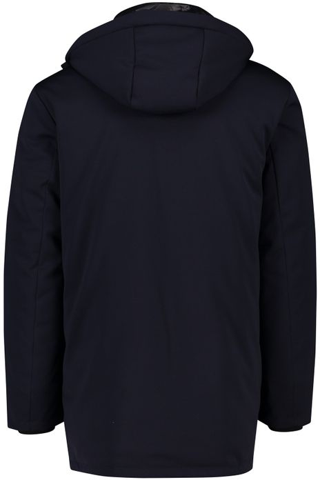 People of Shibuya donkerblauwe effen winterjas