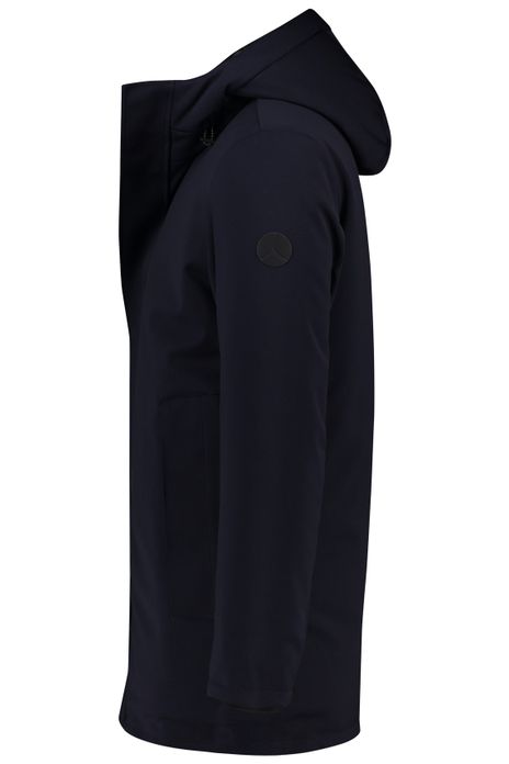 People of Shibuya donkerblauwe effen winterjas