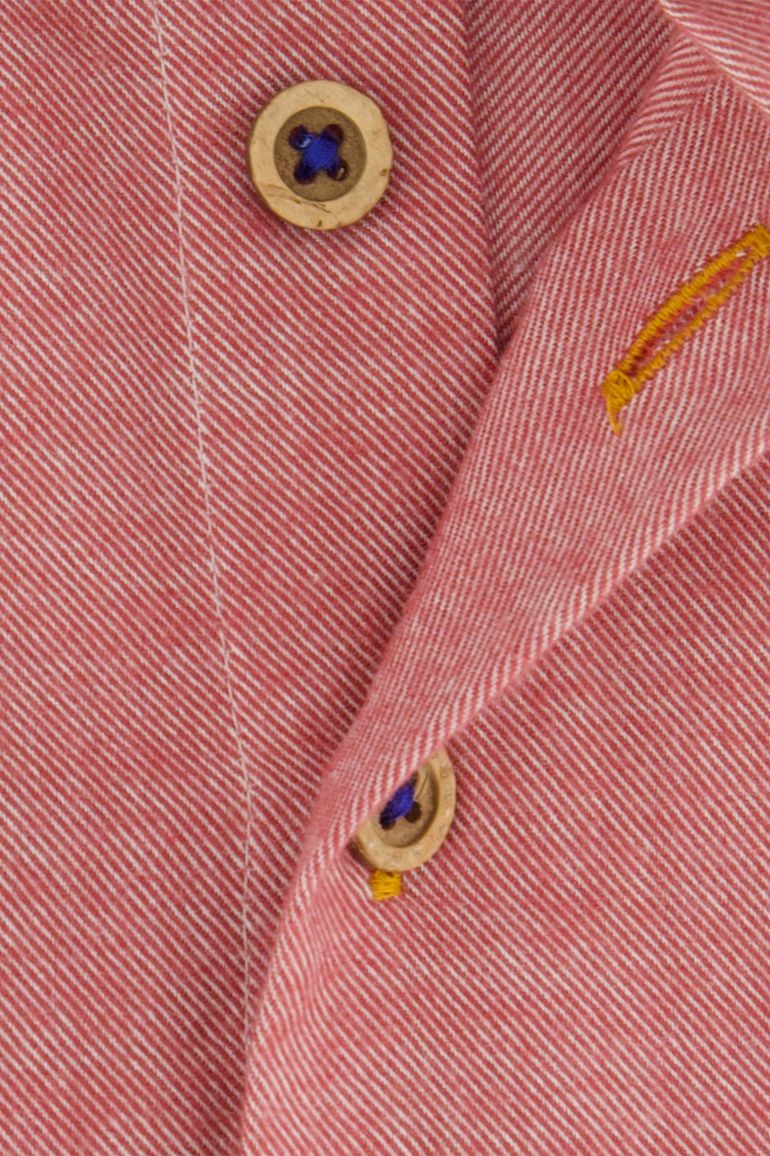 Portofino overhemd rood regular fit