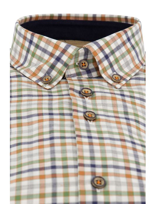 Portofino overhemd oranje regular fit