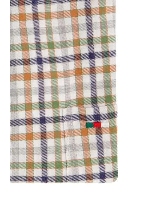 Portofino overhemd oranje regular fit