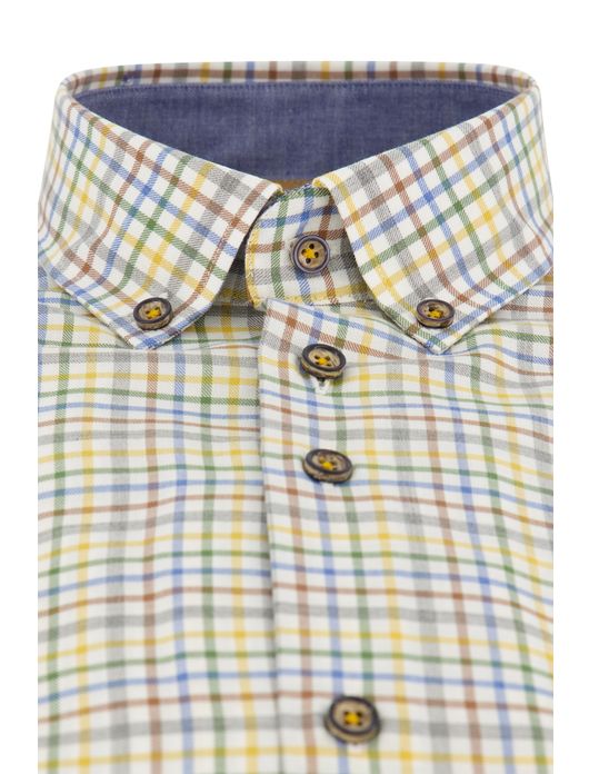 Portofino overhemd geel regular fit