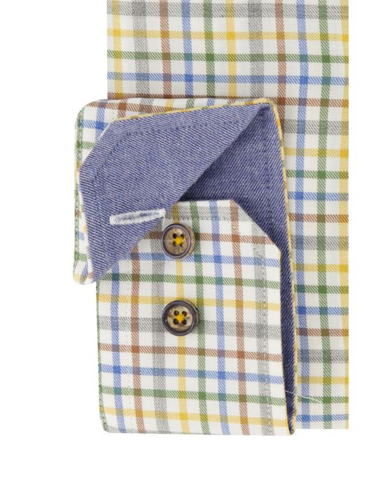 Portofino overhemd geel regular fit