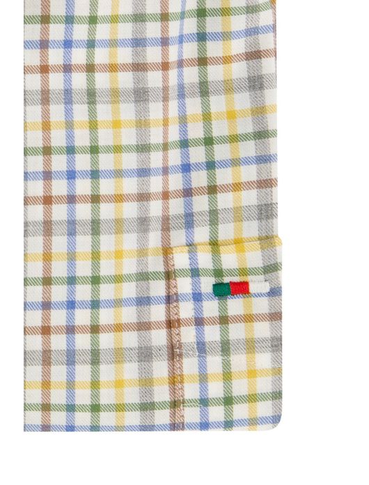 Portofino overhemd geel regular fit