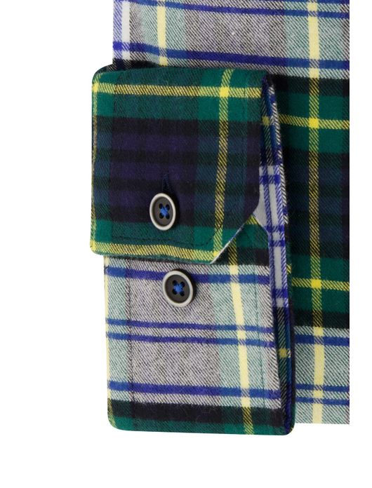 Portofino overhemd groen regular fit