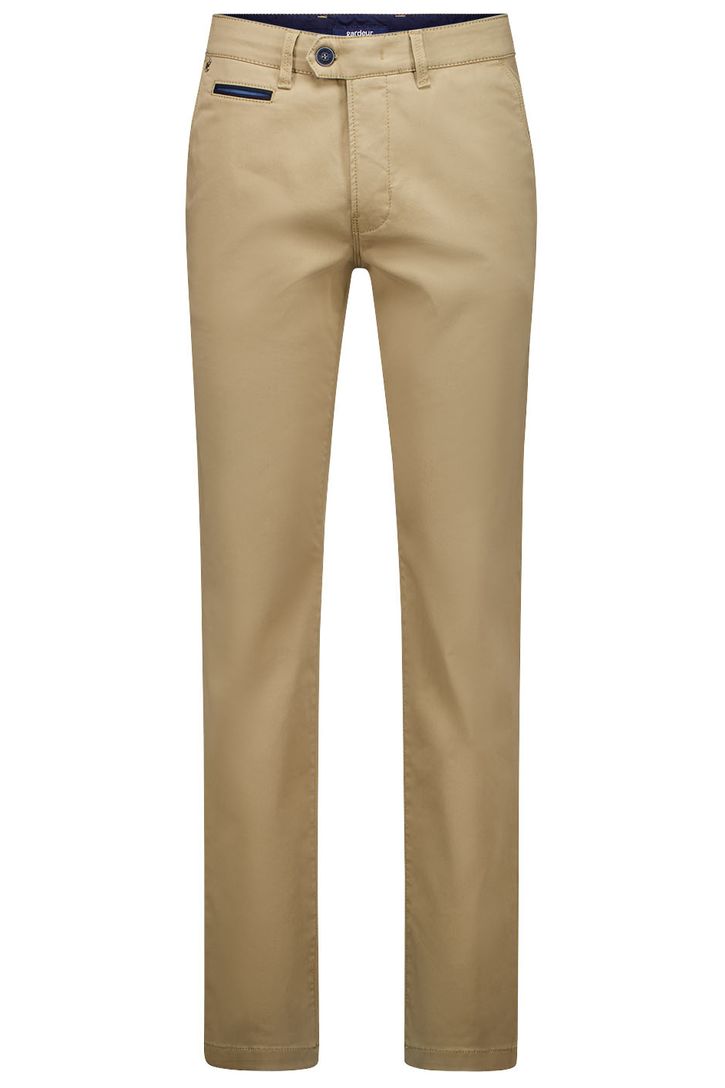 Gardeur katoenen broek zandbeige effen Benny katoen