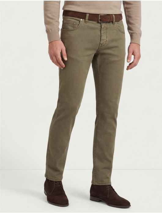 Gardeur Sandro jeans beige effen katoen