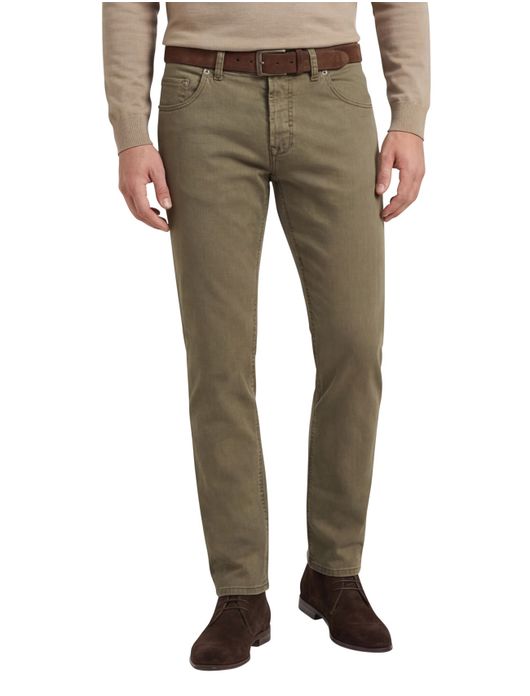 Gardeur Sandro jeans beige effen katoen