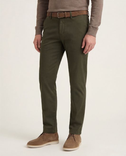 Gardeur katoenen broek Savage groen effen