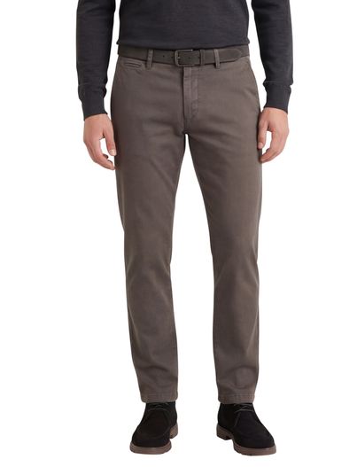 Gardeur Gardeur chino Savage Slim Fit bruin effen katoen