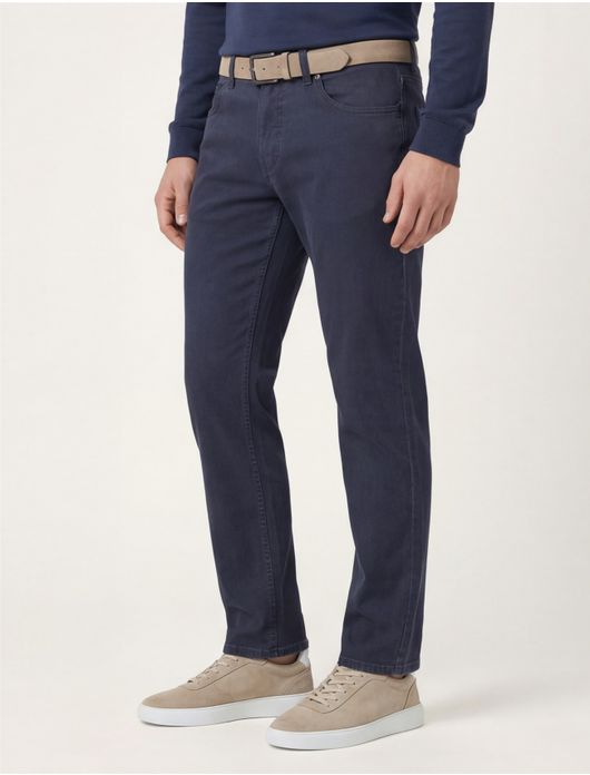 Gardeur jeans Bill blauw effen katoen