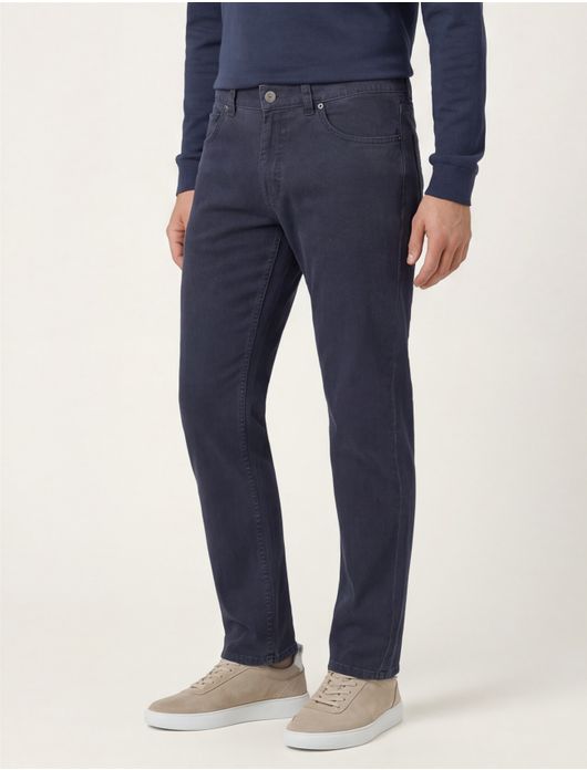 Gardeur jeans Bill blauw effen katoen