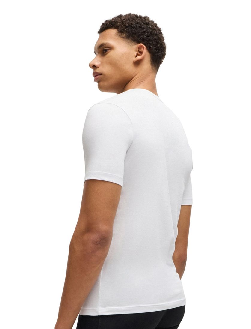 Hugo Boss t-shirt wit classic fit katoen 3-pack