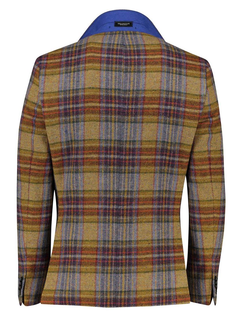 Wellington of Bilmore colbert london PA geel geruit lamswol normale fit