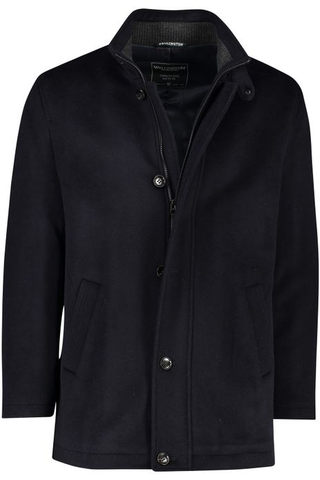 Wellington of Bilmore winterjas mantel jas donkerblauw