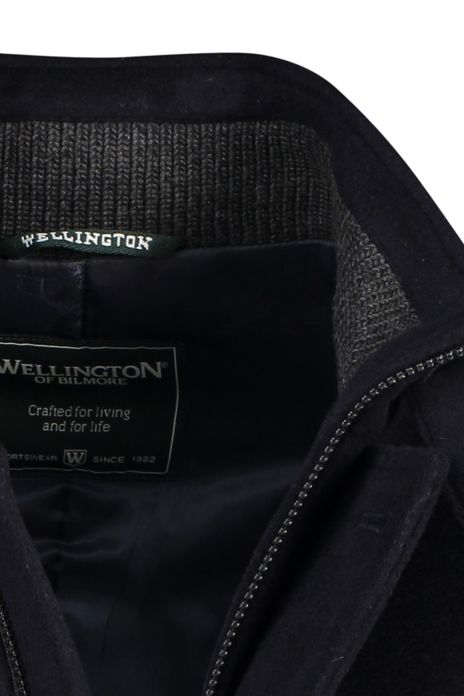 Wellington of Bilmore winterjas mantel jas donkerblauw