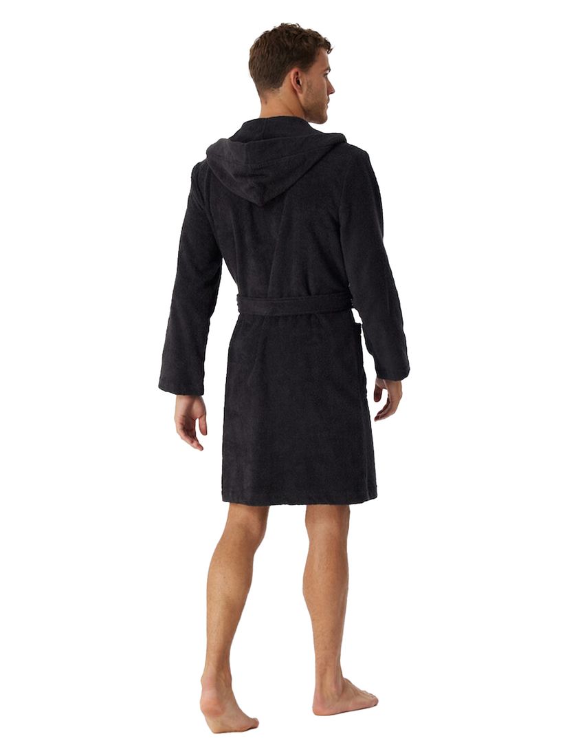 Schiesser badjas heren Essentials antraciet