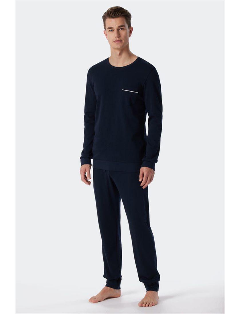 Schiesser pyjama donkerblauw