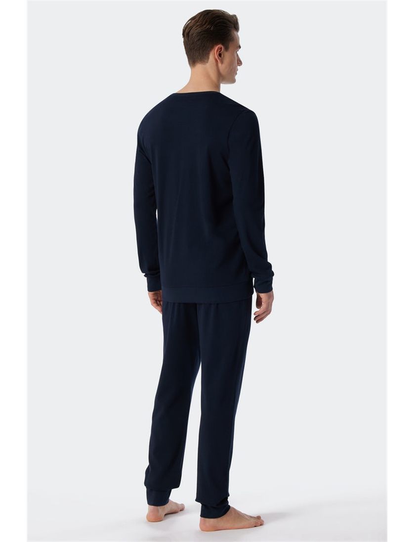 Schiesser pyjama donkerblauw