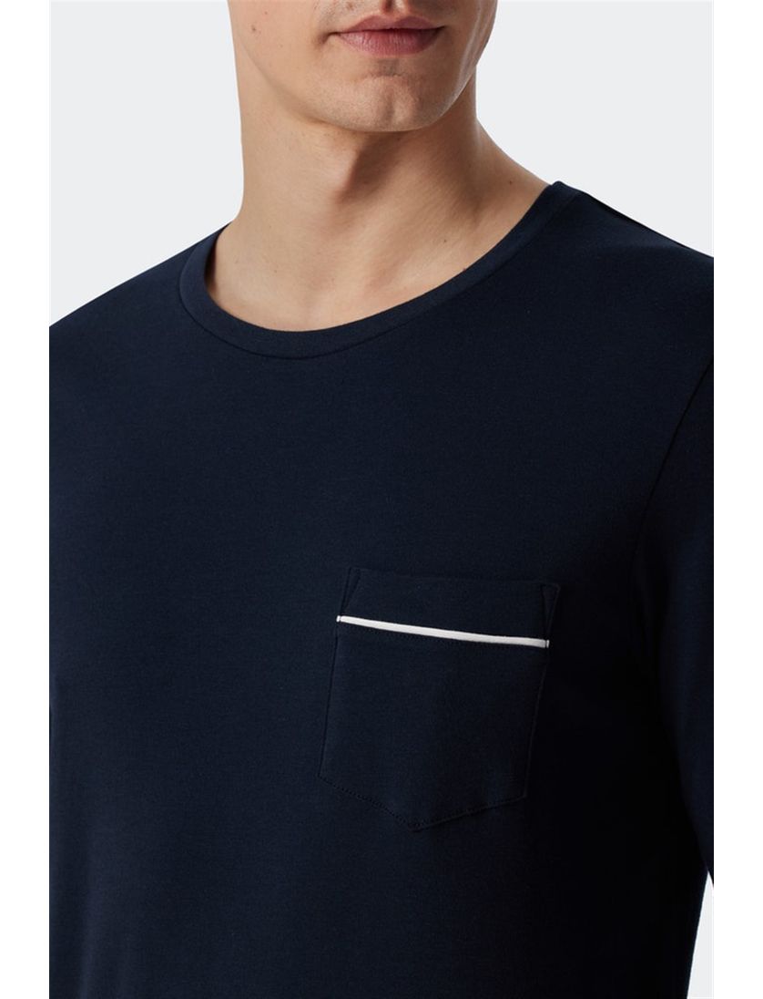 Schiesser pyjama donkerblauw