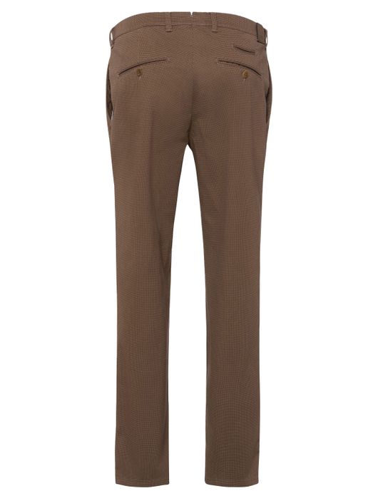 Brax katoenen broek bruin effen FABIO