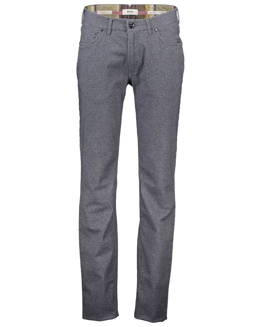 Brax broek Chuck modern fit grijs katoen
