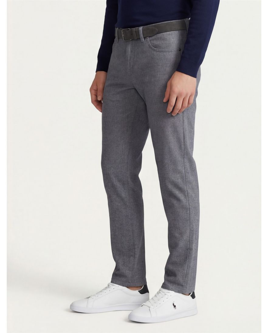 Brax broek Chuck modern fit grijs katoen