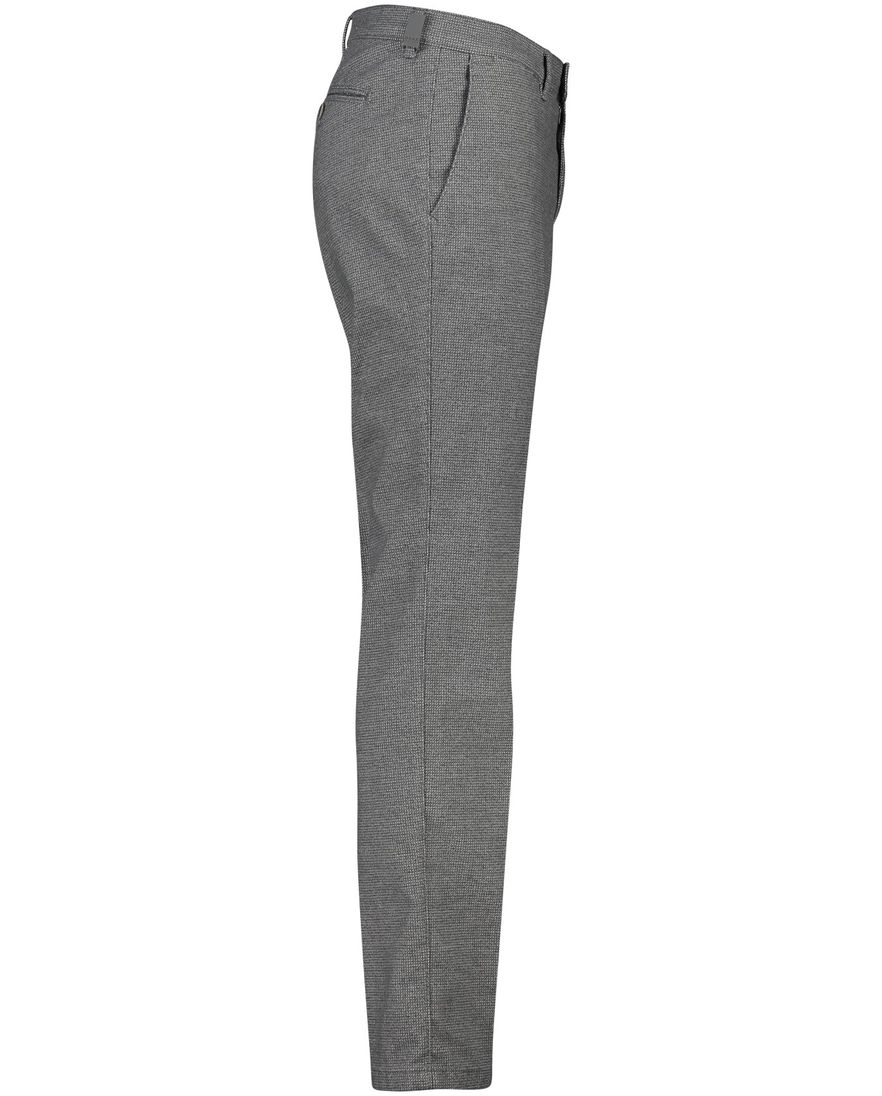 Brax katoenen broek felix regular fit grijs gemêleerd katoen