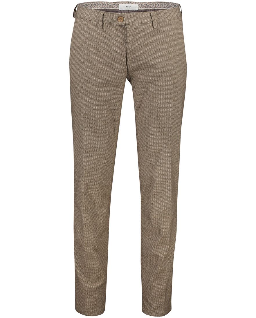 Brax katoenen broek camel gemêleerd katoen Felix
