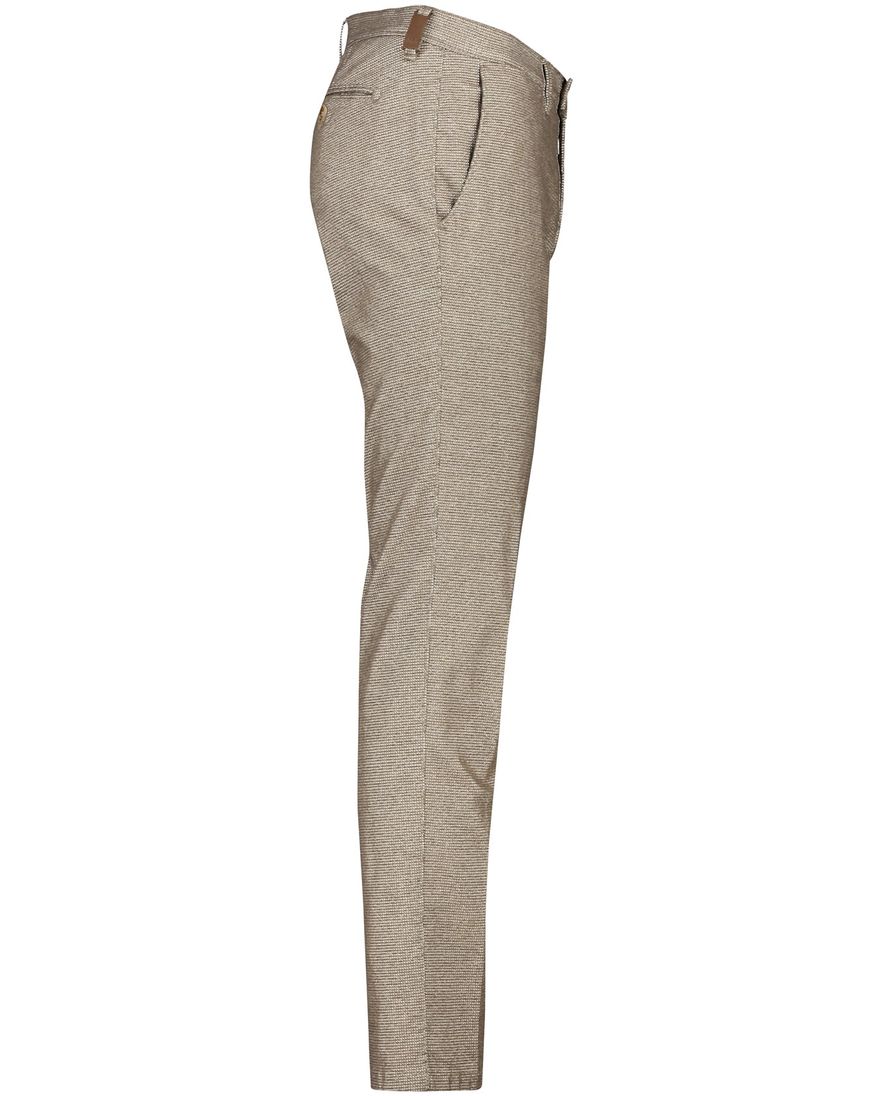 Brax katoenen broek camel gemêleerd katoen Felix