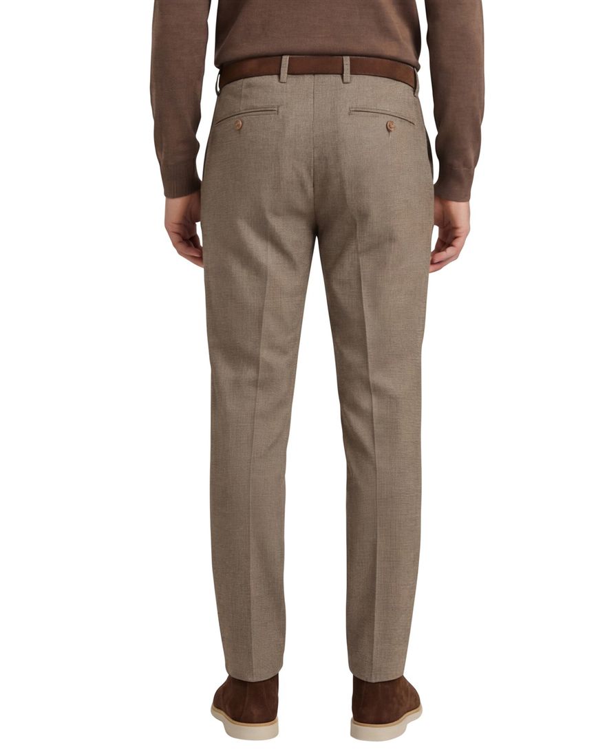 Brax katoenen broek camel gemêleerd katoen Felix