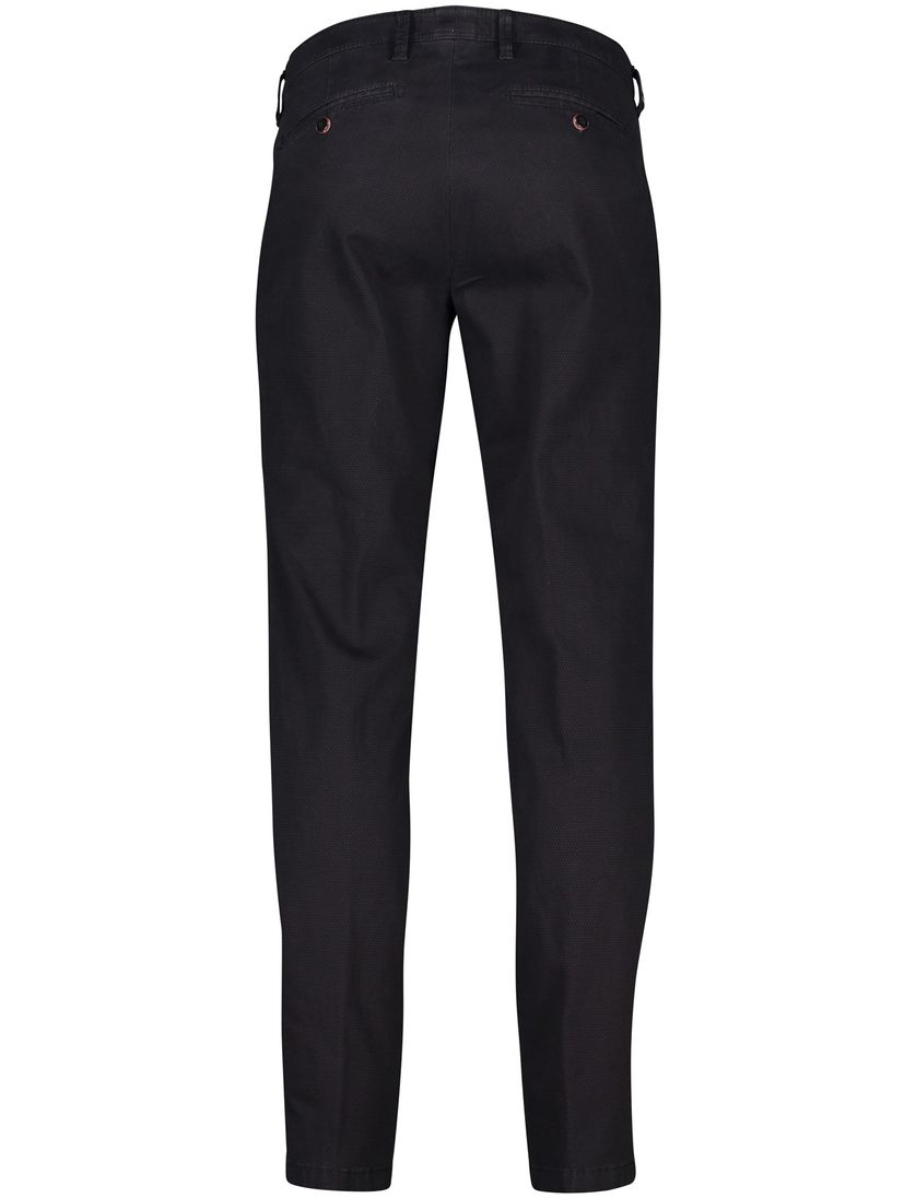 Brax katoenen broek Felix modern fit zwart geprint katoen