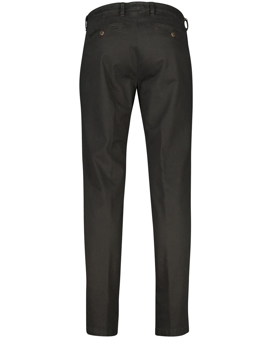 Brax katoenen broek Felix groen geprint modern fit